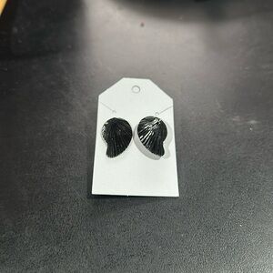 Black Metallic Leaves